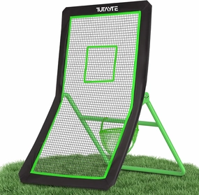 Lacrosse Rebounder, 7x4 ft Volleyball Rebounder Net for Backyard Training, Adjustable 5 Angles Heavy-Duty Frame Multi-Sport Bounce Back Net