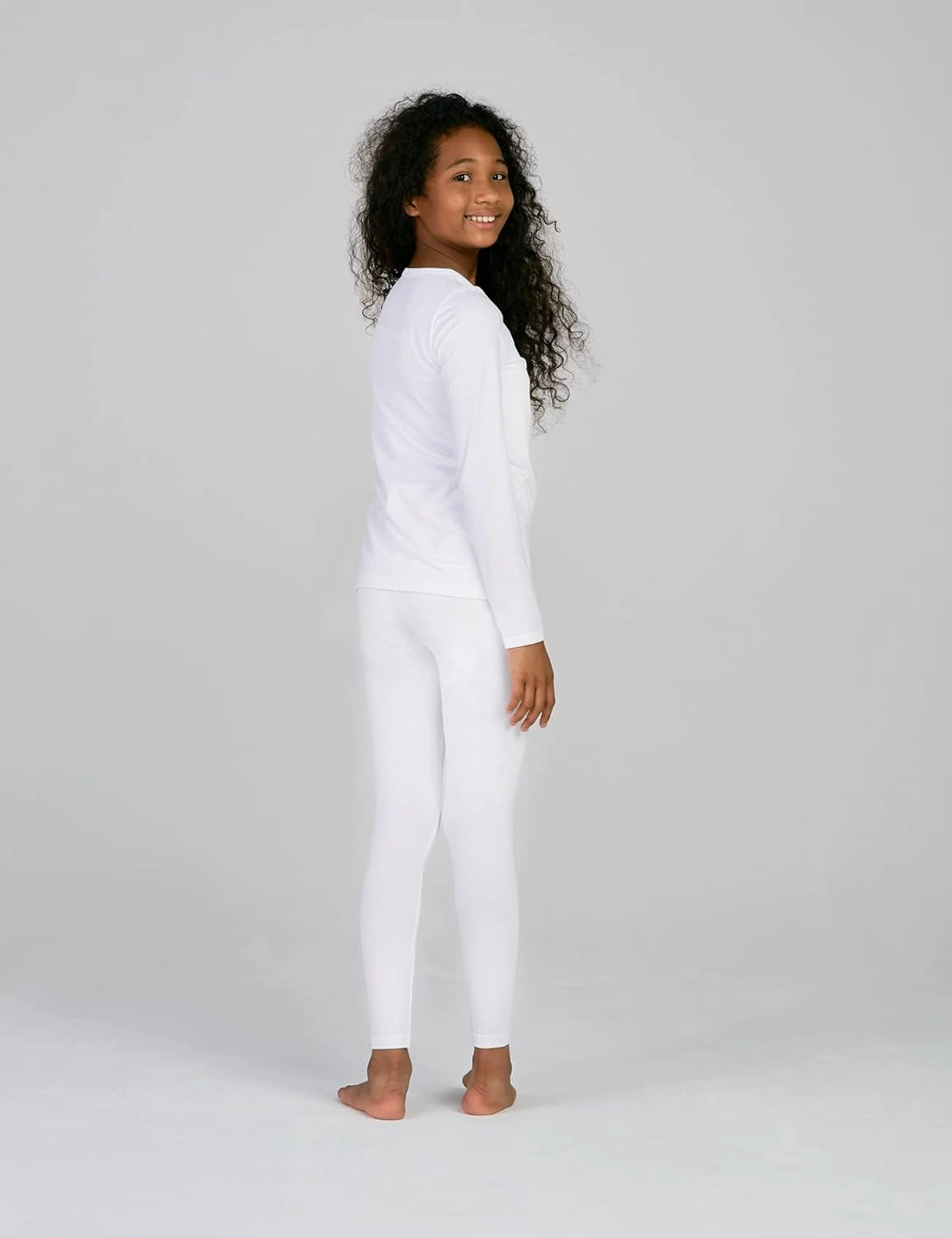 LAPASA Girls Thermal Underwear Set Fleece Lined Long John Base Layer Top & Bottom Ski Winter Extreme Cold Warm G03