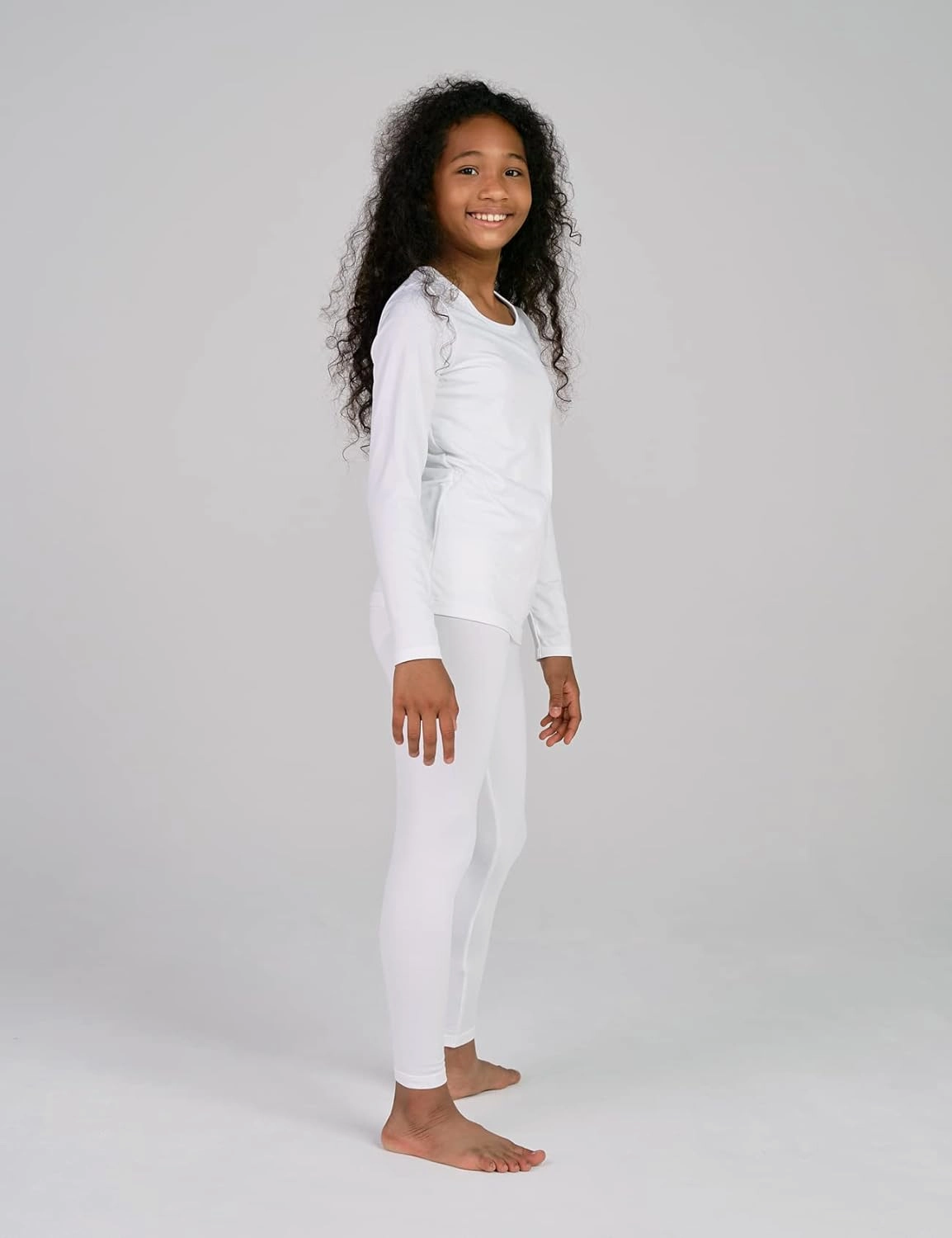 LAPASA Girls Thermal Underwear Set Fleece Lined Long John Base Layer Top & Bottom Ski Winter Extreme Cold Warm G03