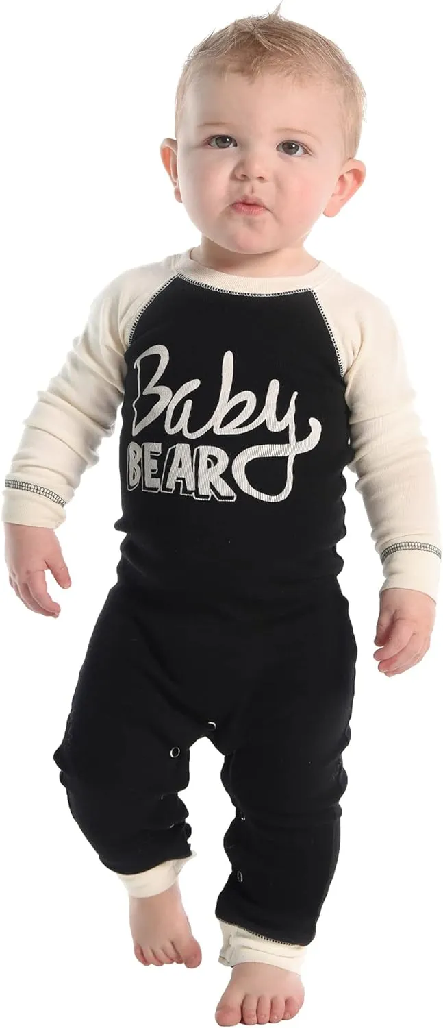 Lazy One Matching Family Pajama Sets for Adults, Kids, and Baby (Family Bear)