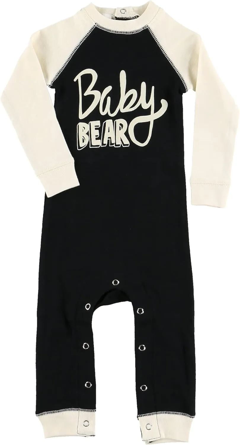 Lazy One Matching Family Pajama Sets for Adults, Kids, and Baby (Family Bear)