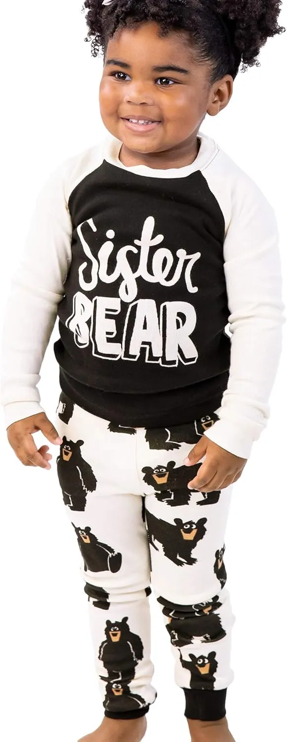 Lazy One Matching Family Pajama Sets for Adults, Kids, and Baby (Family Bear)