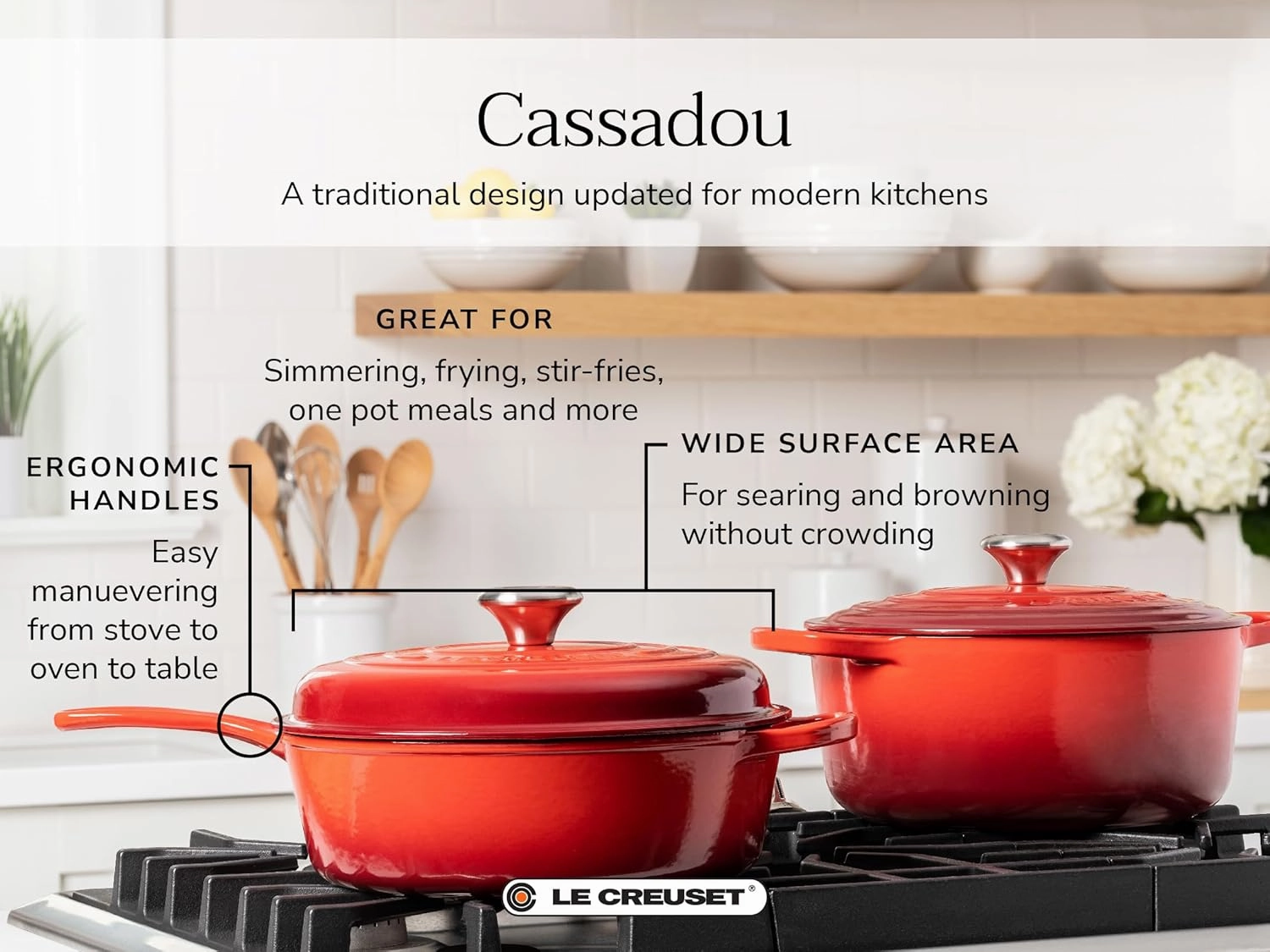 Le Creuset Enameled Cast Iron Signature Cassadou, 3.75qt., Marseille