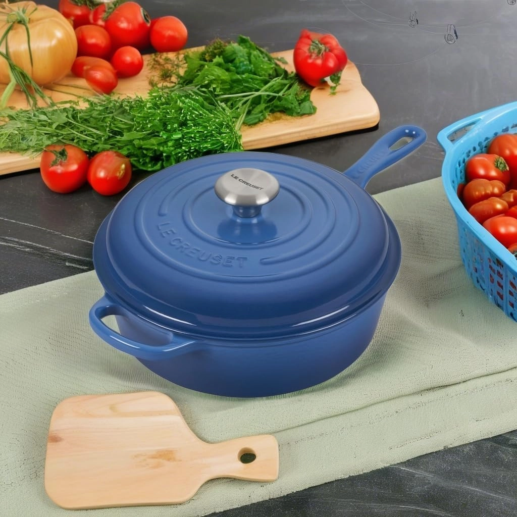 Le Creuset Enameled Cast Iron Signature Cassadou, 3.75qt., Marseille