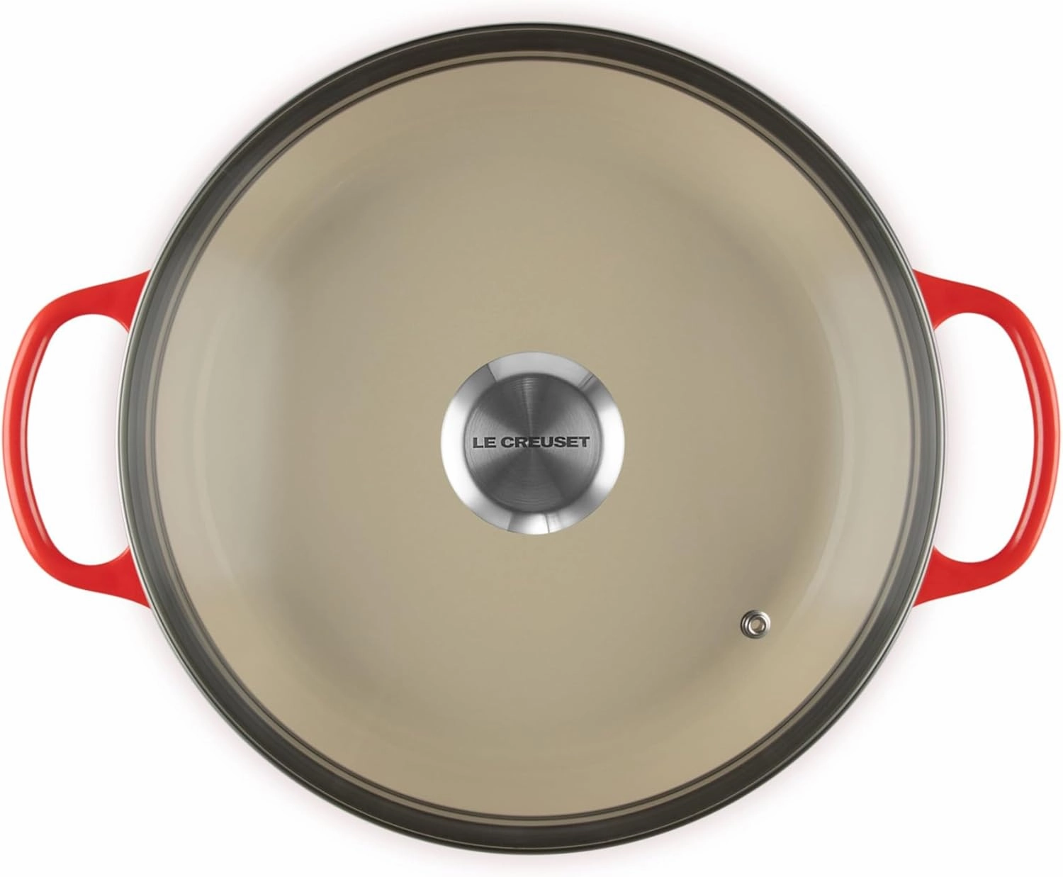 Le Creuset Enameled Cast Iron Signature Round Braiser with Glass Lid, 2.25 qt., Cerise