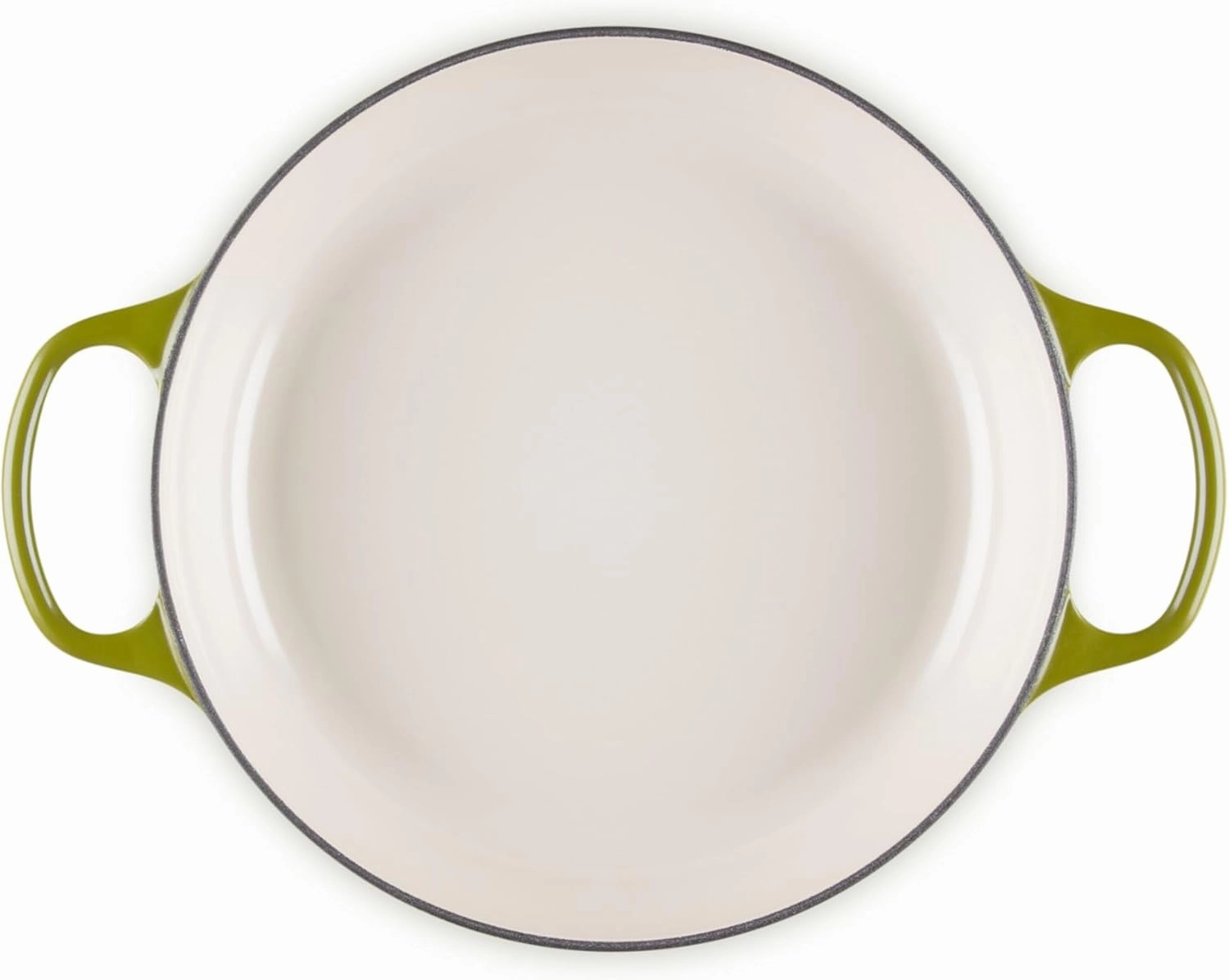 Le Creuset Enameled Cast Iron Signature Round Braiser with Glass Lid, 2.25 qt., Olive with Gold Knob