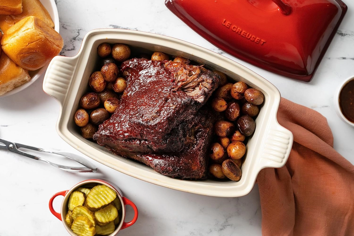 Le Creuset Heritage Stoneware Deep Baker with Lid, 4.5 qt., Artichaut