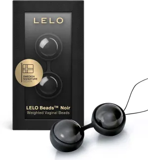 LELO Beads Noir - Premium Edition of Elegant Silicone Ben Wa Balls for Woman Exercise - Perfect for Pleasure Enhancement