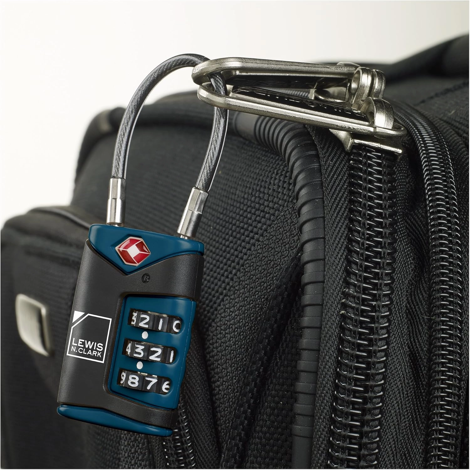 Lewis N. Clark TSA Cable Lock 2 Pack, Blue