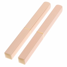 LIFKOME Retractable Lip Brush Applicators 2pcs Dual Ended Makeup Brush Telescopic Nylon Fiber for Travel