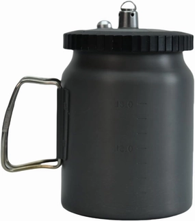 Lightweight Mini Pressure Cooker, Outdoor Cooking Essential, Compact Pressure Pot for Cycling and Hiking, Small Black Pot