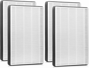 LINNIW 4 Pack F2 A2 Replacement Filter Compatible with 3M Filtrete Room Air Purifier Models FAP-C02WA-G2 FAP-C03BA-G2 FAP-T03BA-G2 FAP-SCO2N FAP-CO2-A2 FAP-CO3-A2 FAP-TO3-A2