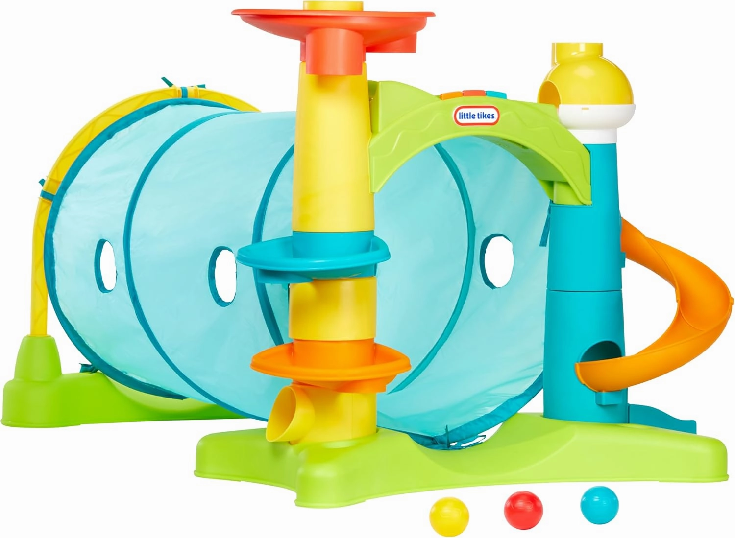 Little Tikes 2-in-1 Activity Tunnel, Indoor Outdoor Playset for Toddlers, Boys and Girls Ages 1-3 Years