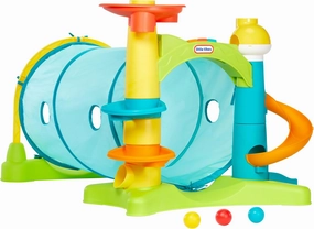 Little Tikes 2-in-1 Activity Tunnel, Indoor Outdoor Playset for Toddlers, Boys and Girls Ages 1-3 Years
