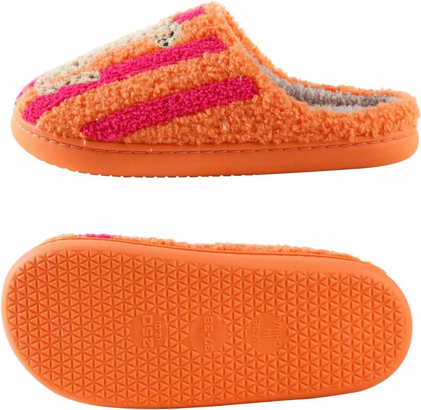 LNERIP Animal Slippers Fruit Slippers Plant Slippers Various Cartoon Patterns Fluffy Soft Memory Foam Retro Indoor Outdoor Home Couple Shoes