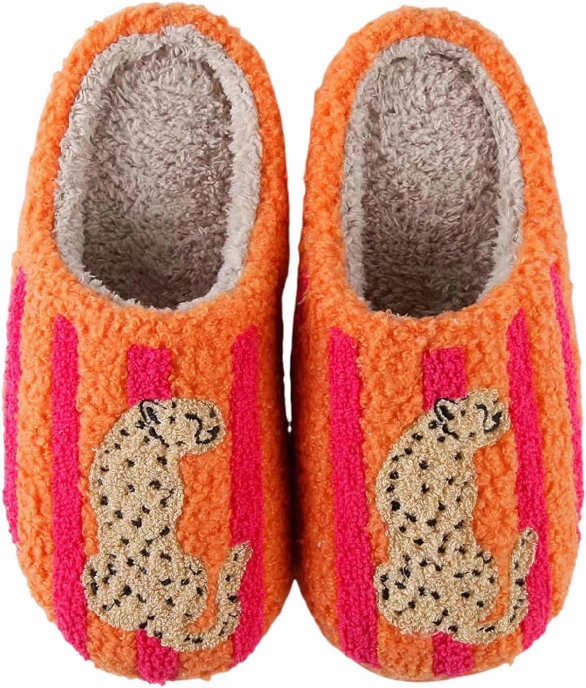 LNERIP Animal Slippers Fruit Slippers Plant Slippers Various Cartoon Patterns Fluffy Soft Memory Foam Retro Indoor Outdoor Home Couple Shoes