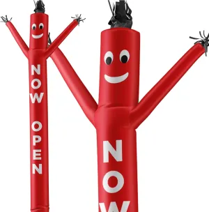 LookOurWay Air Dancers Inflatable Tube Man Attachment - 20 Feet Tall Wacky Waving Inflatable Dancing Tube Guy for Business Promotion (Blower Not Included) - Now Open