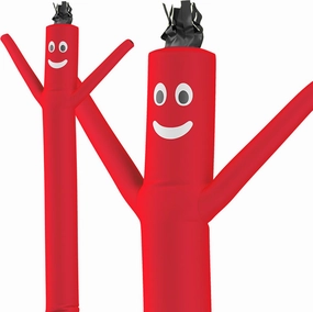 LookOurWay Air Dancers Inflatable Tube Man Attachment - 10 Feet Tall Wacky Waving Inflatable Dancing Tube Guy for Business Promotion - Blower Not Included - Red