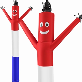 LookOurWay Air Dancers Inflatable Tube Man Attachment - 20 Feet Tall Wacky Waving Inflatable Dancing Tube Guy for Business Promotion - Blower Not Included - Red/White/Blue