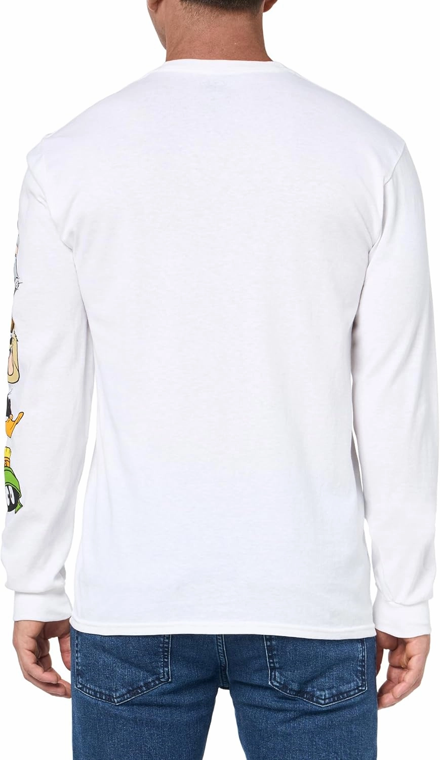 Looney Tunes Men's Long Sleeve T-Shirt-Bugs Bunny, Taz, Marvin