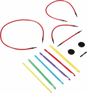 Love2Crochet Interchangeable Crochet Hook Set, USF 5/3.75mm-J10/6mm (L2CF5-J10)