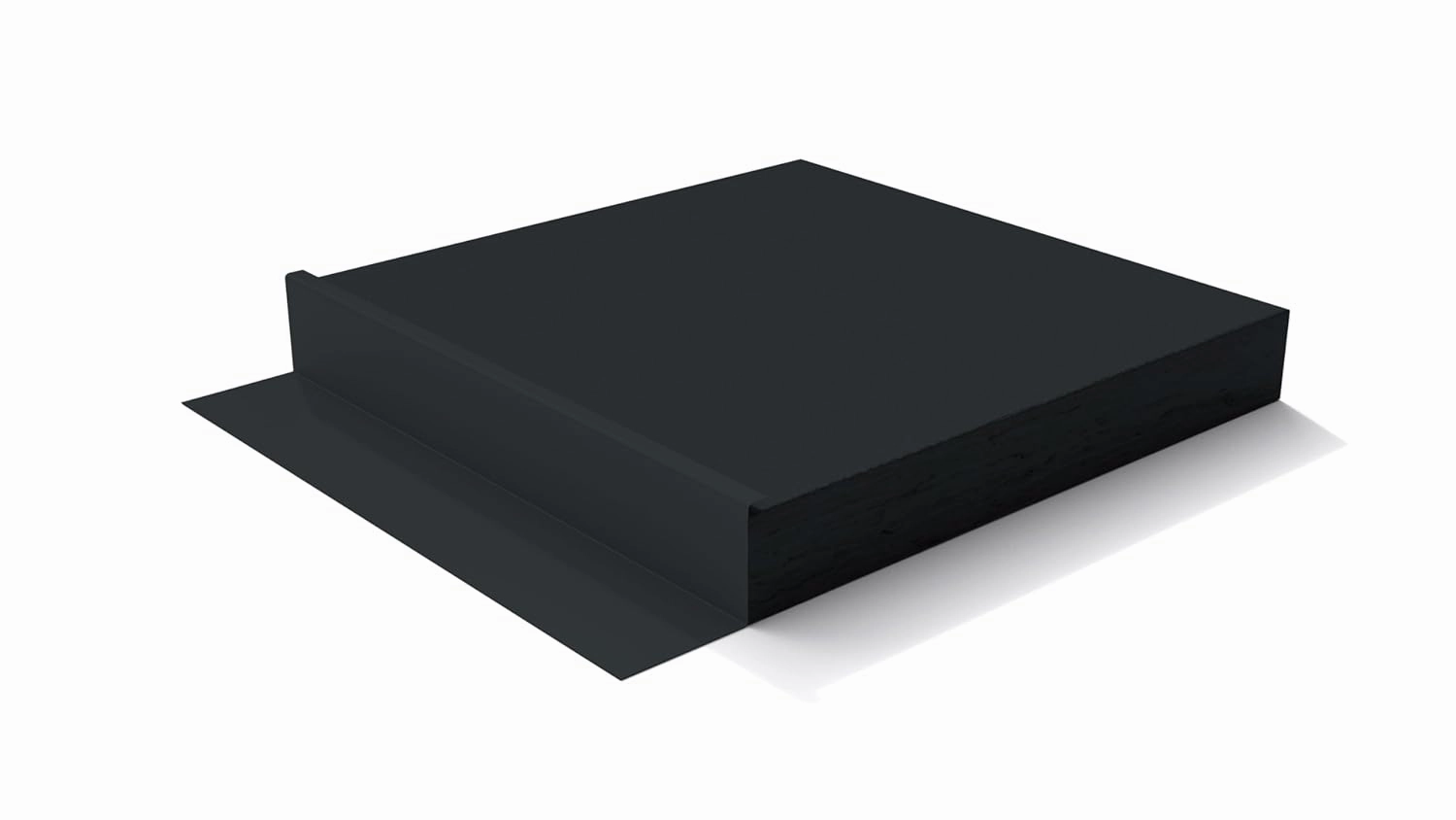 LP SmartSide ExpertFinish J-Block, Brushed Smooth Texture, Engineered Wood Mounting Block for Exterior Fixtures, 7.25" x 7.25", 10pk (Abyss Black)
