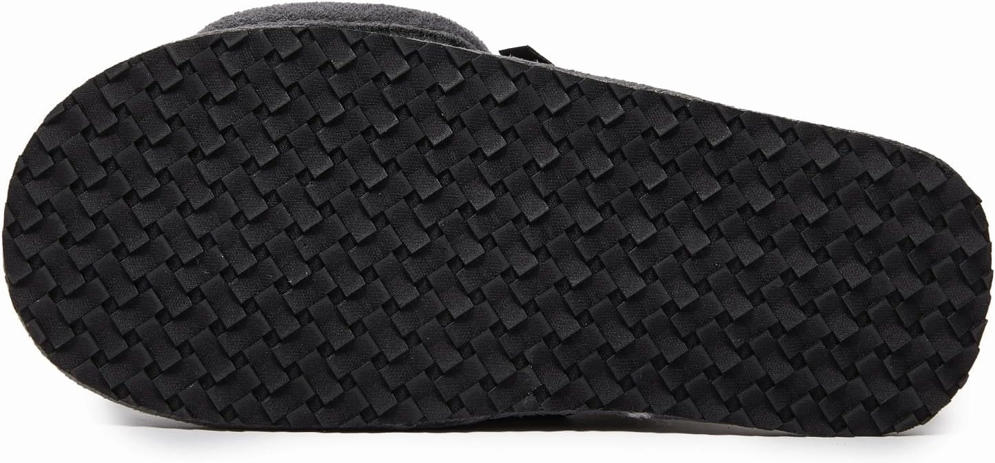 Lucky Brand Boys Slippers - Fuzzy Non Slip Memory Foam House Slippers for Kids - Plush Soft Rubber Sole Bedroom Shoes