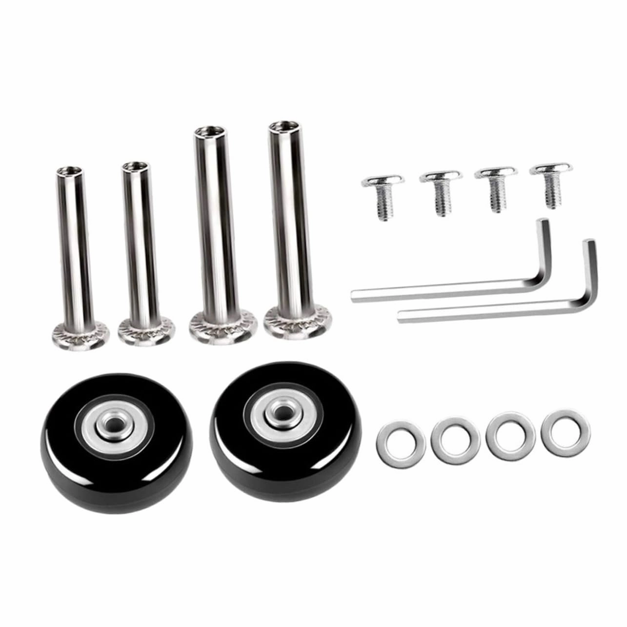 Luggage Wheel Accessories 1 Set of Replacement Wheels for Suitcase Stroller