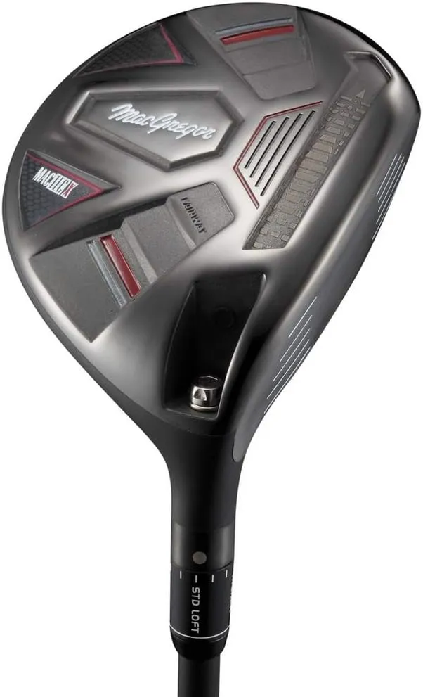 MACGREGOR Golf Unisex MACFAIR110 MACTEC X Fairway Right Hand Graphite Adjustable Golf Club Regular Or Stiff Shaft, Black