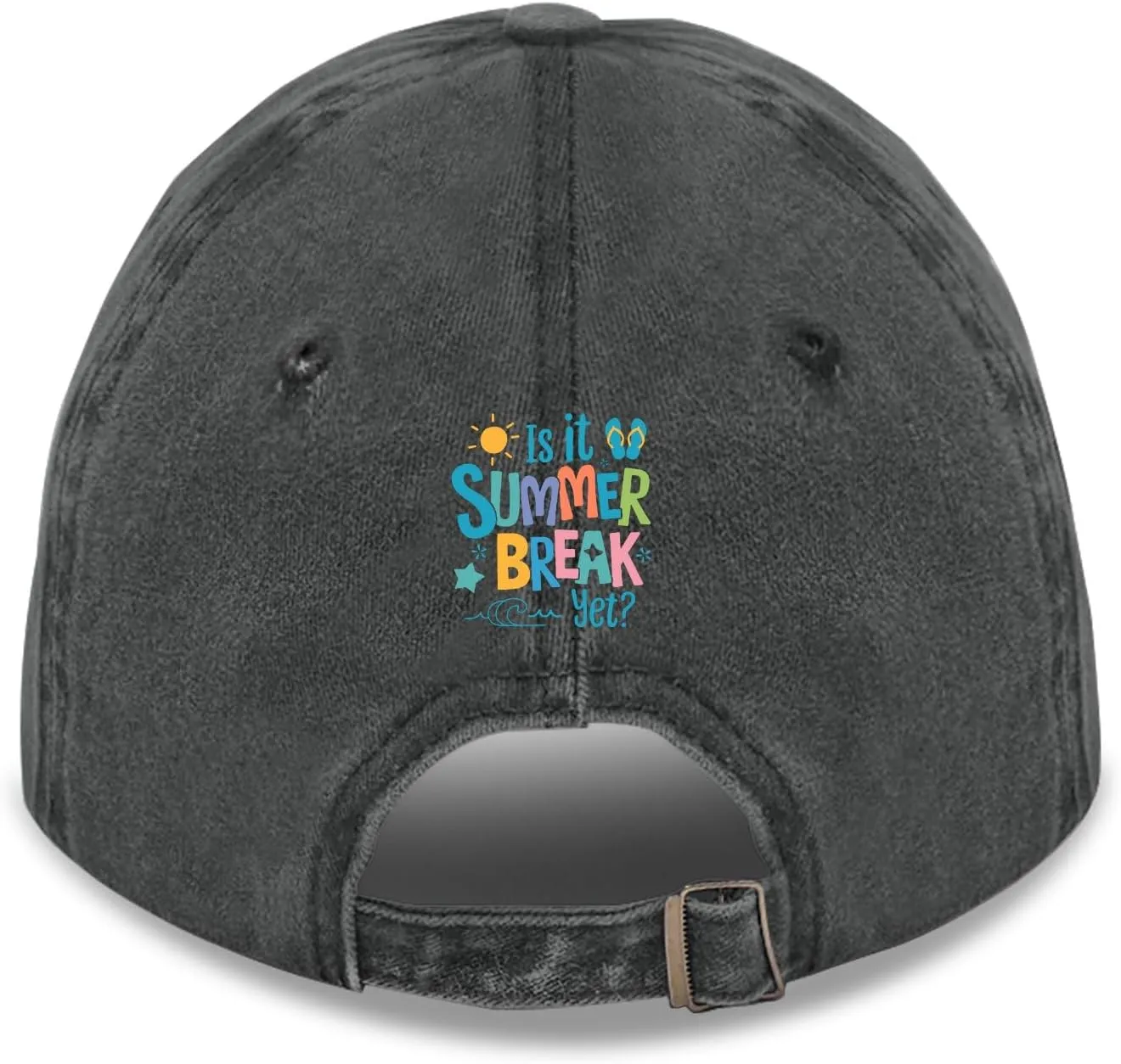 Made in US is It Summer Break Yet Hats for Women Baseball Caps Stylish Washed Ball Cap Adjustable