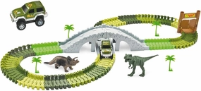 Magic Traxx 100652 Dino Park with Bridge Mini Set of 108 Pieces