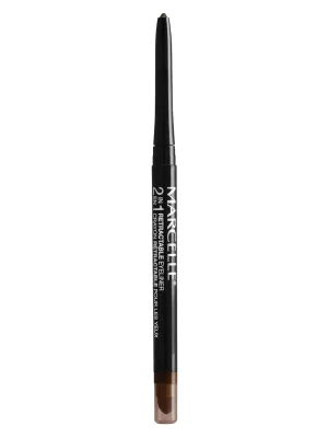 Marcelle 2-in-1 Retractable Eyeliner, Brown, Waterproof, Easy-To-Smudge, Smokey Eye, Long-Lasting 12h, Fragrance-Free, Hypoallergenic, Cruelty-Free, 0.31 g