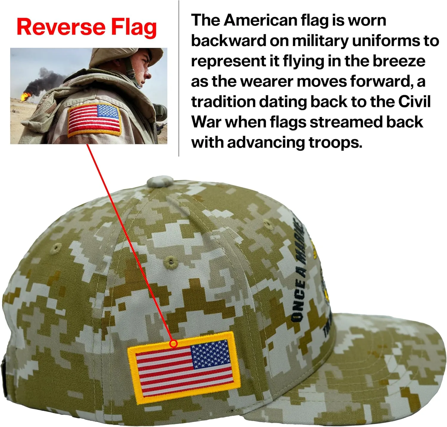 Marine Corps Hat for Men USMC Veteran Hat, Official Licensed US Marines Hat Semper Fi Once A Marine Always A Marine Cap