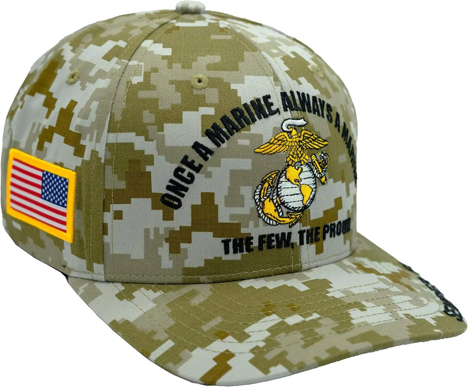 Marine Corps Hat for Men USMC Veteran Hat, Official Licensed US Marines Hat Semper Fi Once A Marine Always A Marine Cap
