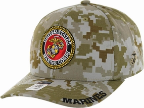 Marine Corps Logo Hat for Men Women USMC Hat, Official Licensed US Marines Seal Embroidered Veteran Baseball Cap
