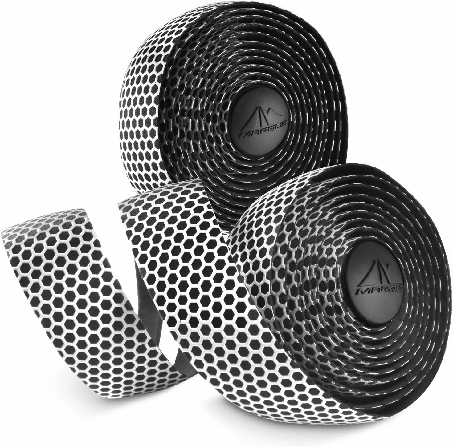MARQUE Hex Bike Handlebar Tape - Bar Tape for Road Cycling Bicycles, Drop Bar Wraps for Better Grip - 2 Rolls Per Set