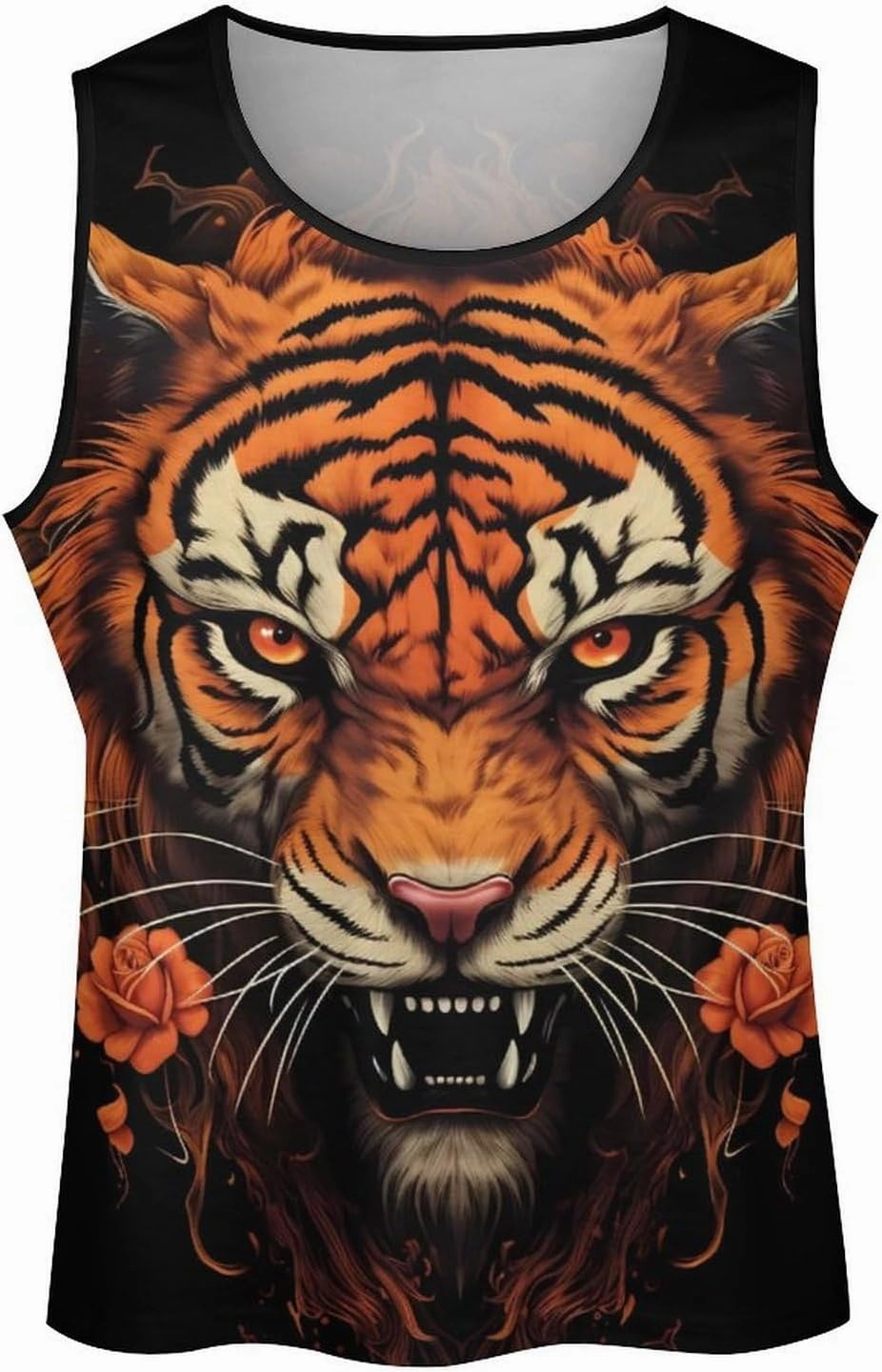 MARSVOVO Tank Tops for Men Animal Print Sport Tank Summer Sleeveless Workout T-Shirts Fitness Vest Athletic Undershirts