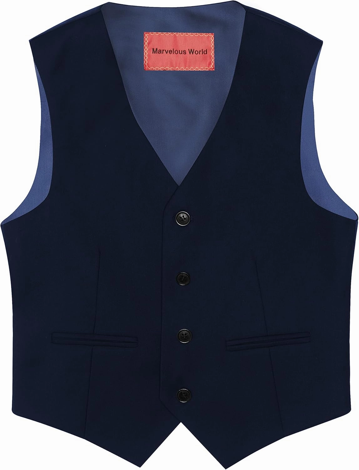 Marvelous World Boys' Formal Slim Fit Suit Set, Adjustable Waist