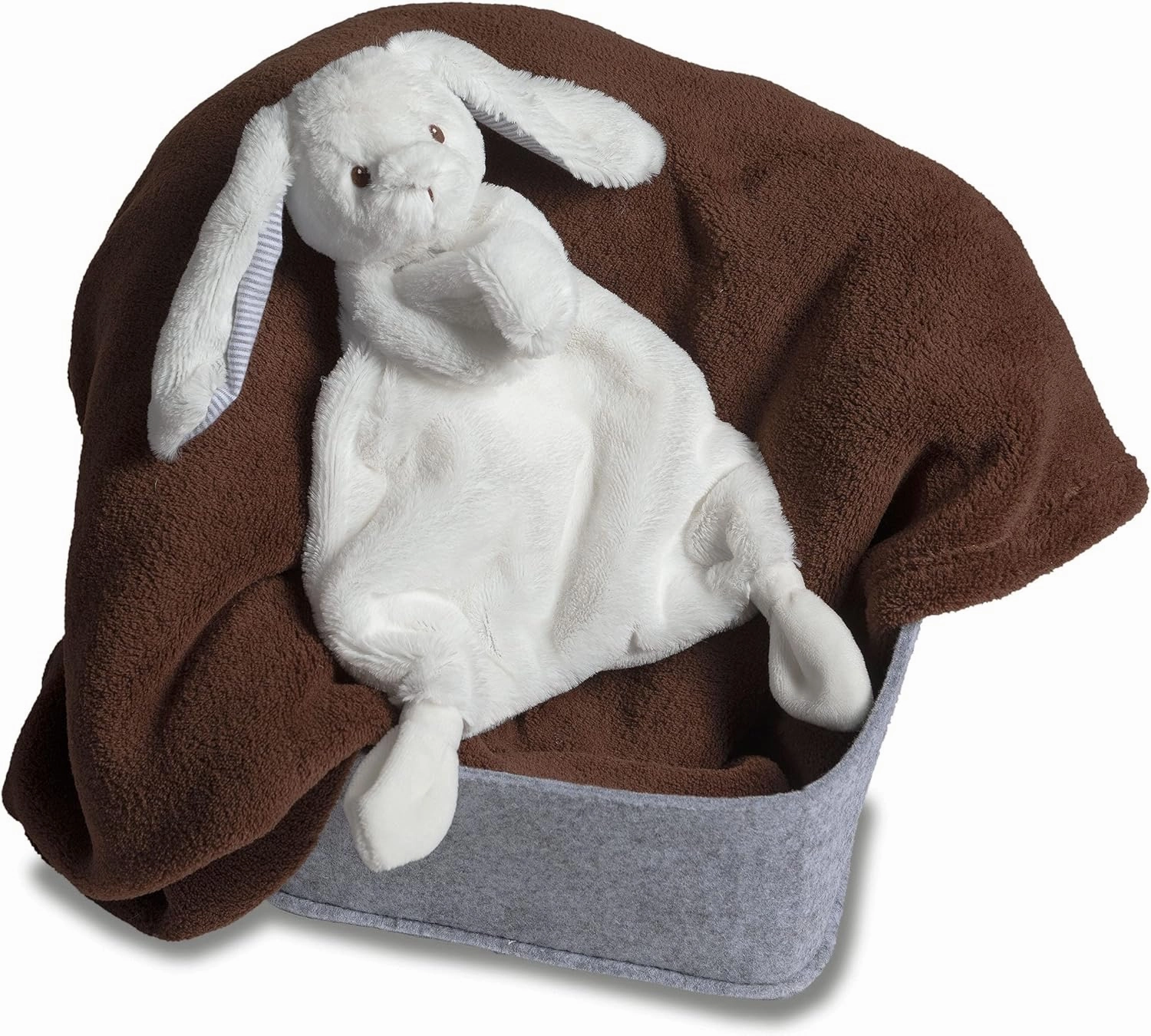 Mary Meyer Lovey Soft Toy, Silky White Bunny, 13"