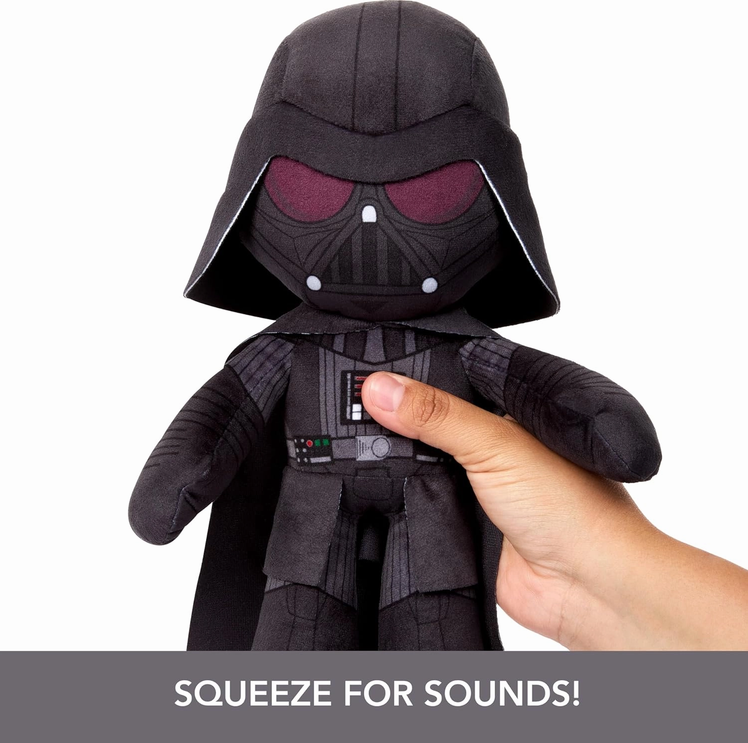 Mattel Star Wars Plush Talkers Soft Toys, 11 to 12-Inch Darth Vader Plush with 10 Sounds & Phrases, Collectible Soft Dolls
