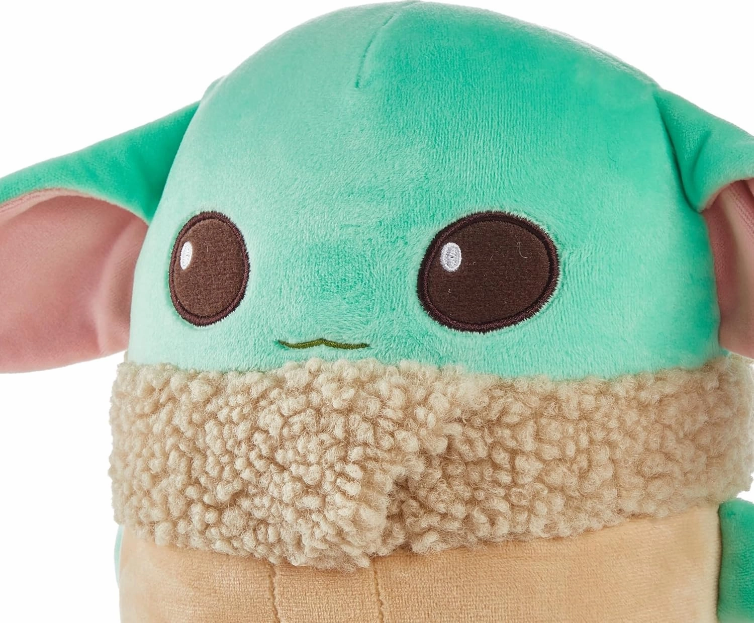 Mattel Star Wars The Mandalorian Cuutopia Plush Figure, 10-inch Grogu Soft Rounded Pillow Doll, Collectible Toy Inspired by the Character