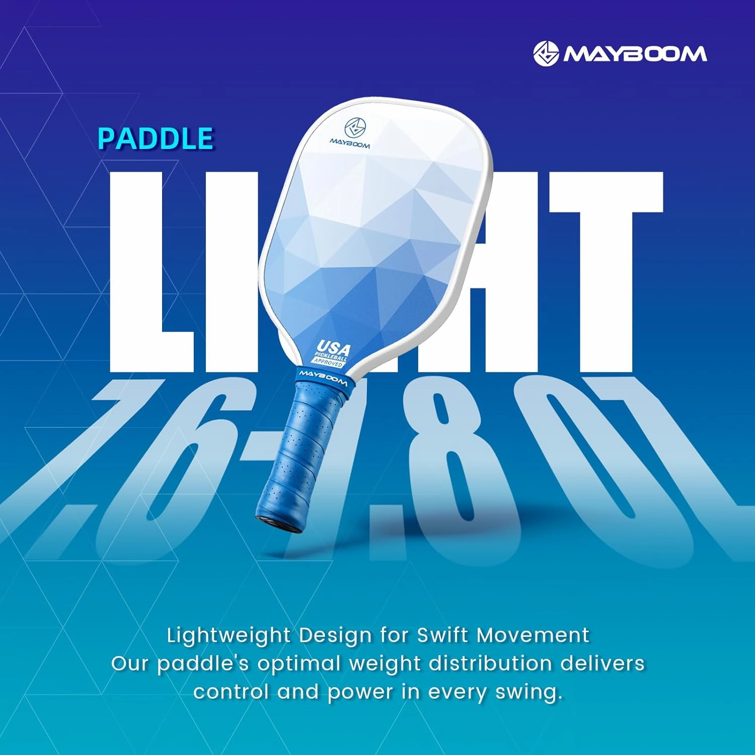 Mayboom Pickleball Paddles Set of 2 or 4, USAPA Approved Pickleball Paddles Set with 4 Pickleball Balls and Pickleball Carry Bag, Fiberglass Pickle Ball Rackets 2 Pack Gifts for Beginners&Pros