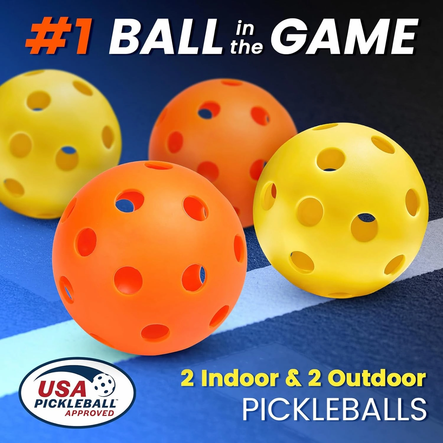 Mayboom Pickleball Paddles Set of 2 or 4, USAPA Approved Pickleball Paddles Set with 4 Pickleball Balls and Pickleball Carry Bag, Fiberglass Pickle Ball Rackets 2 Pack Gifts for Beginners&Pros