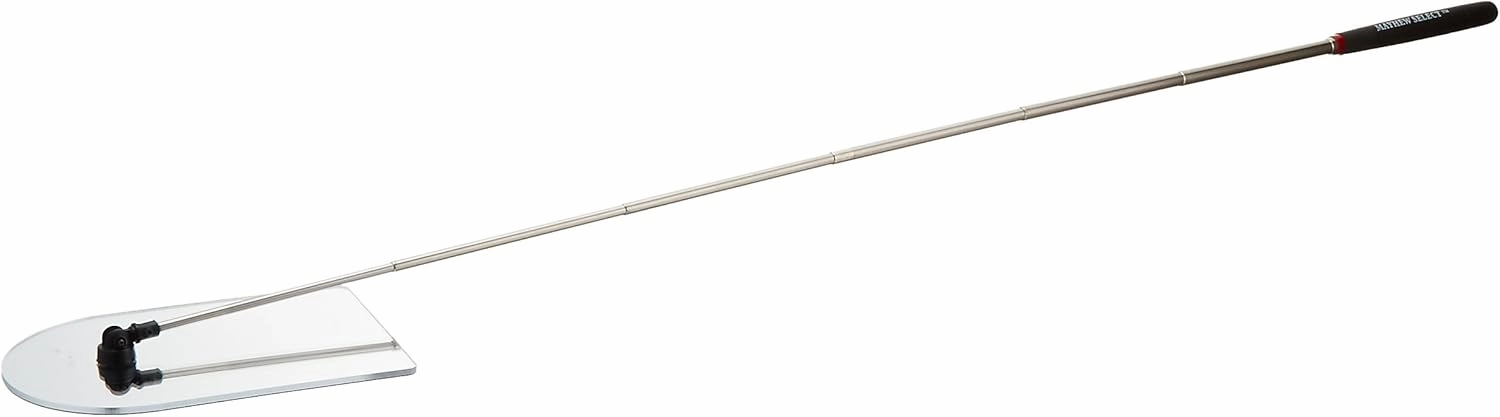 Mayhew 17765 4” x 6” Plastic Telescoping Inspection Mirror, 8-3/4-Inch
