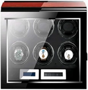 Mechanical Watch Shaker Automatic Watch Winder Case Holder High Class Motor with Panel Display Screen Quiet Motors ith Flexible Pillows LCD Display Co