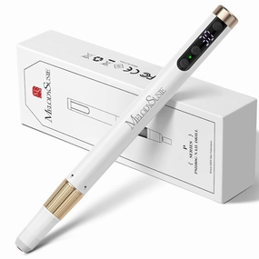 MelodySusie Portable Electric Nail Drill, Cordless 30000RPM Nail EFile with Drill Bits & Ultra Fine Sanding Bands for Manicure Pedicure, Professional Nail Drill Tool for Women, PM180G White