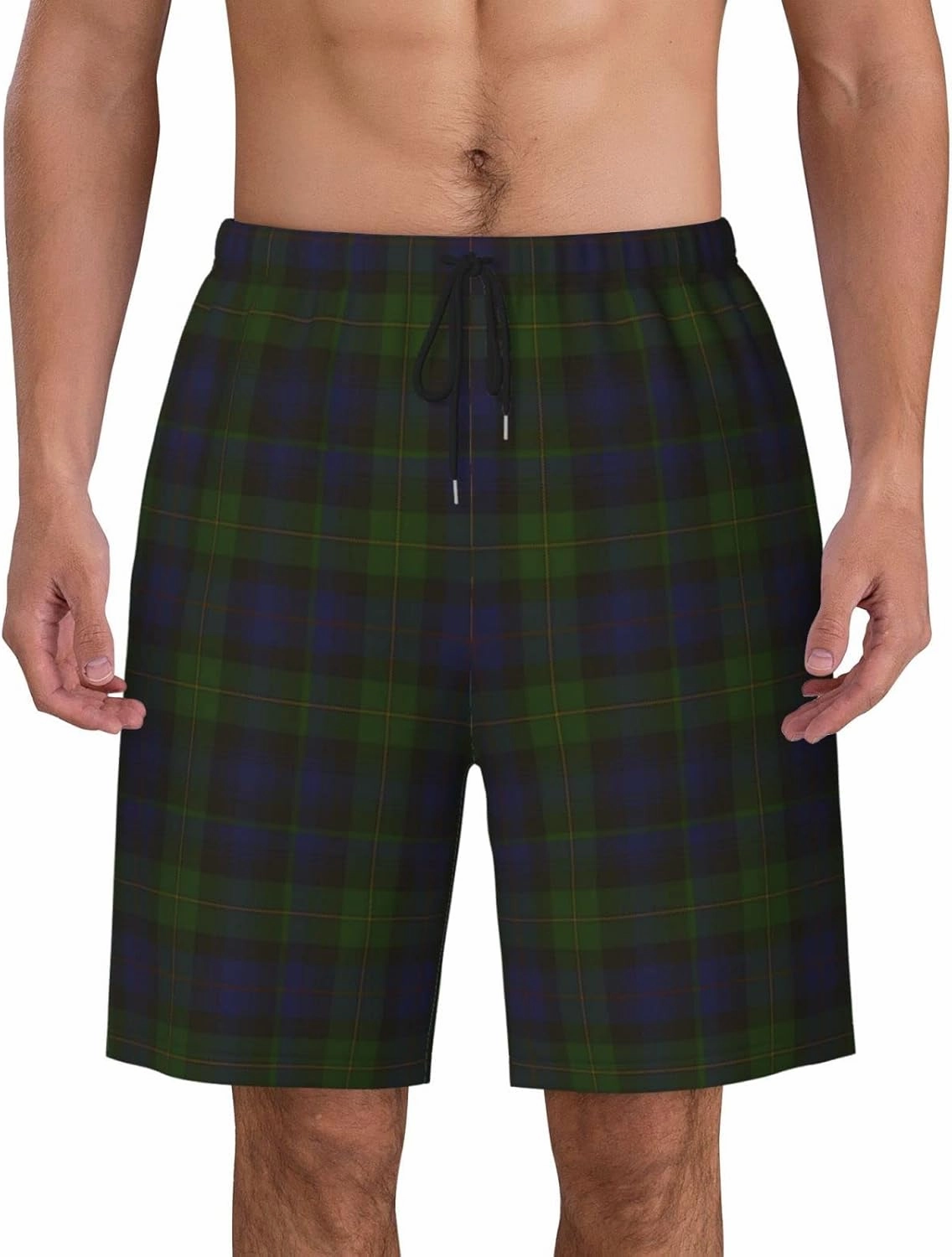 Men's Swim Trunks, Quick Dry Beach Shorts Summer Cool Beach Shorts with Mesh Lining