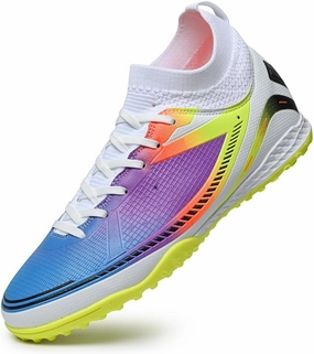 Men's Womens Turf Trainer Soccer Sport Flexible Athletic Lace Up Light Weight Outdoor Cleats Football Soccer Shoes