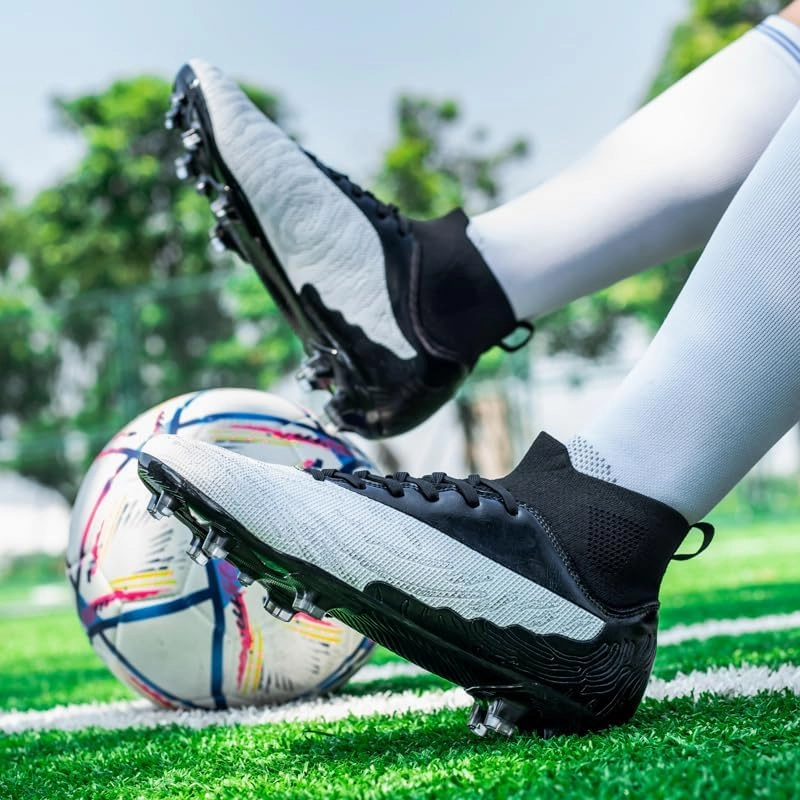 Men's Womens Turf Trainer Soccer Sport Flexible Athletic Lace Up Light Weight Outdoor Cleats Football Soccer Shoes