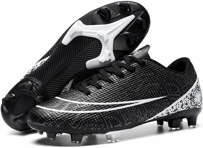Men's Womens Turf Trainer Soccer Sport Flexible Athletic Lace Up Light Weight Outdoor Cleats Football Soccer Shoes